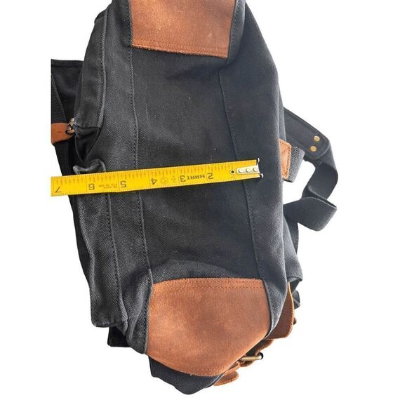 SC COTTON Messenger canvas leather backpack bag - Picture 8 of 8